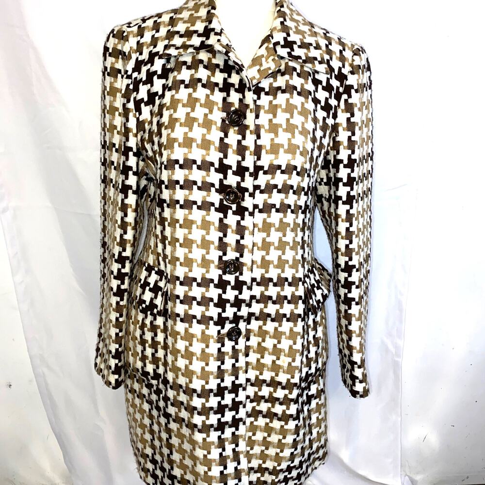 Worthington Vintage Houndstooth Blazer Size 14